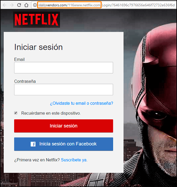 inicio de sesion web de netflix