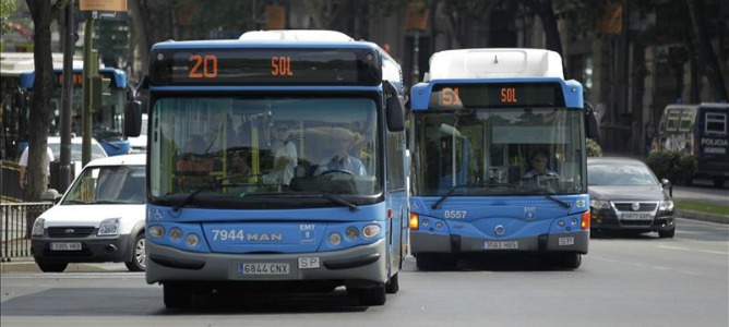 El autobús en Madrid, un 70% más caro que el resto de capitales de provincia