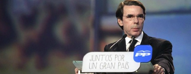 Aznar: Podemos es una amenaza para España por su naturaleza ‘chavista-comunista’