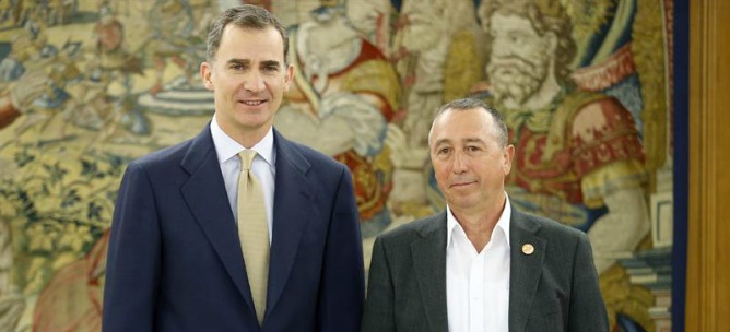 Baldoví presenta al Rey un pacto de mínimos para un Gobierno de izquierdas