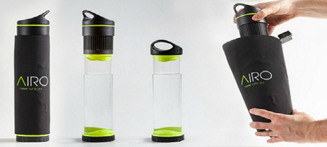 Inventan una botella capaz de convertir aire en agua
