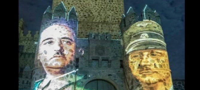 Polémica por la proyección de Franco y Himmler en el castillo de un pueblo de Toledo