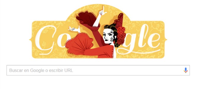 Google homenajea a Lola Flores con su doodle