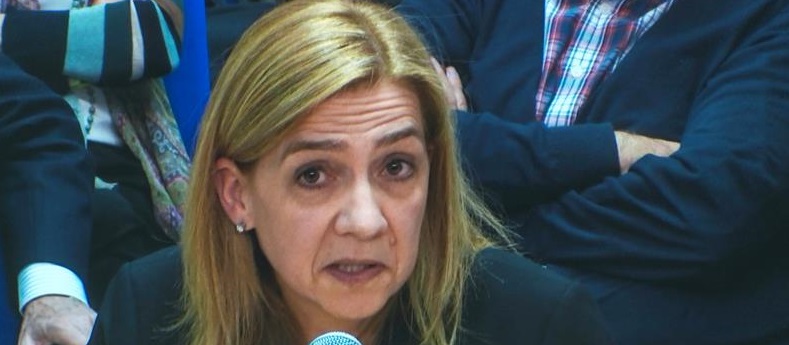 La infanta se ampara en la confianza en su marido a quien considera inocente