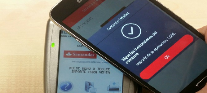 Santander España lanza el pago con móvil en comercios