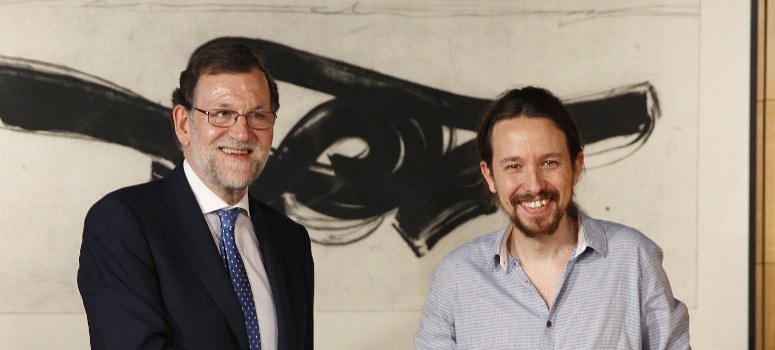 Iglesias se retrasa 15 minuntos en su reunión con Rajoy