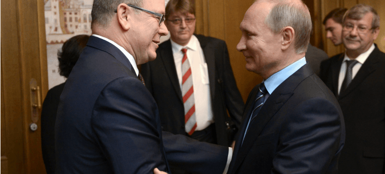 Reunión en el Kremlin entre Putin y el príncipe Alberto de Mónaco