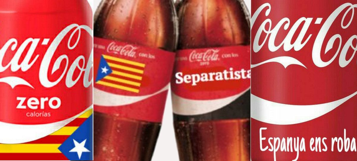 Coca-Cola se rinde al independentismo catalán y las redes piden el boicot