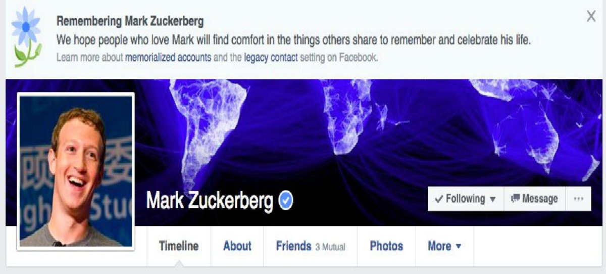 Facebook mata a Mark Zuckerberg