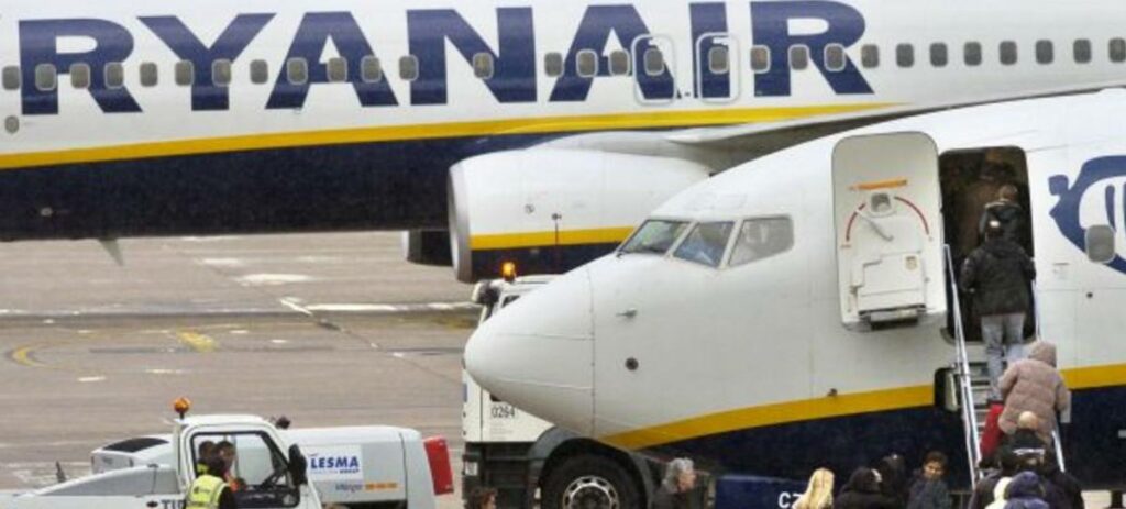 Avión de Ryanair