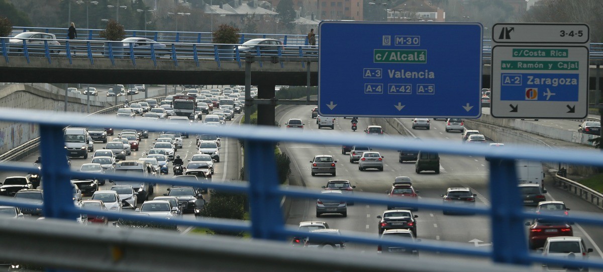 Madrid limita la velocidad a 70 km/h en los accesos por contaminación