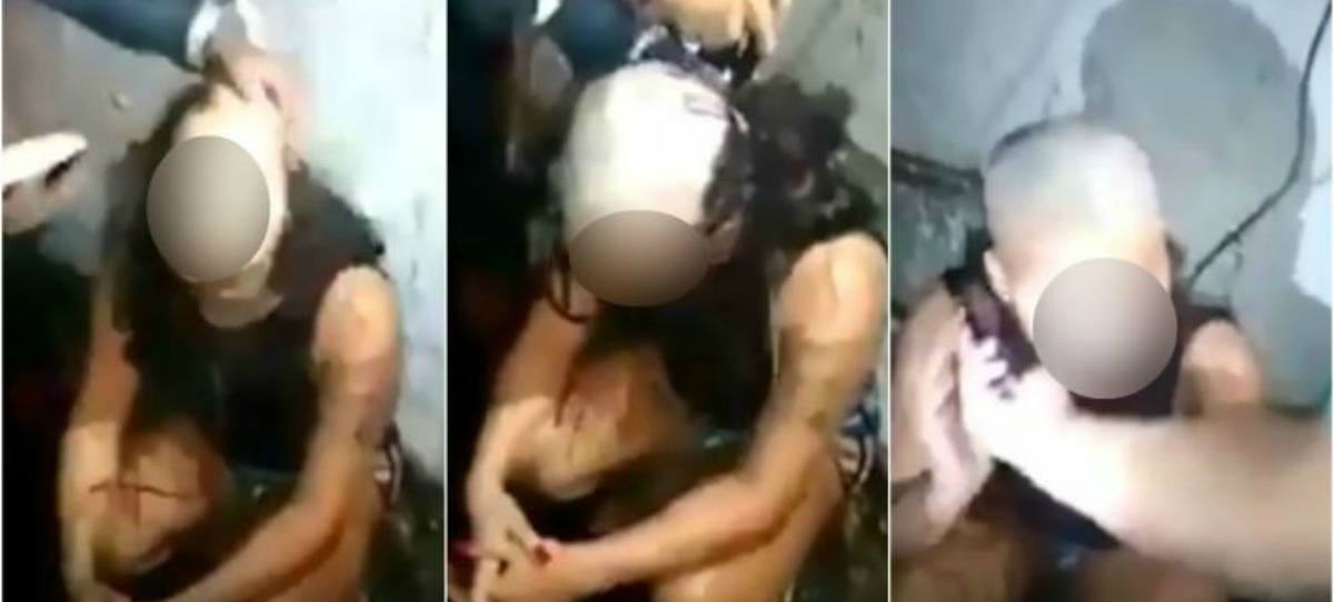 Vídeo impactante: rapa la cabeza y cejas a su novia justificando una infidelidad