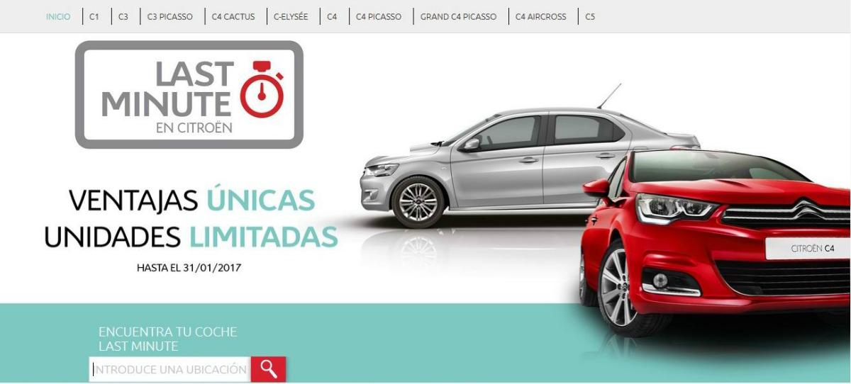 Citroën lanza una campaña de ofertas especiales de última hora