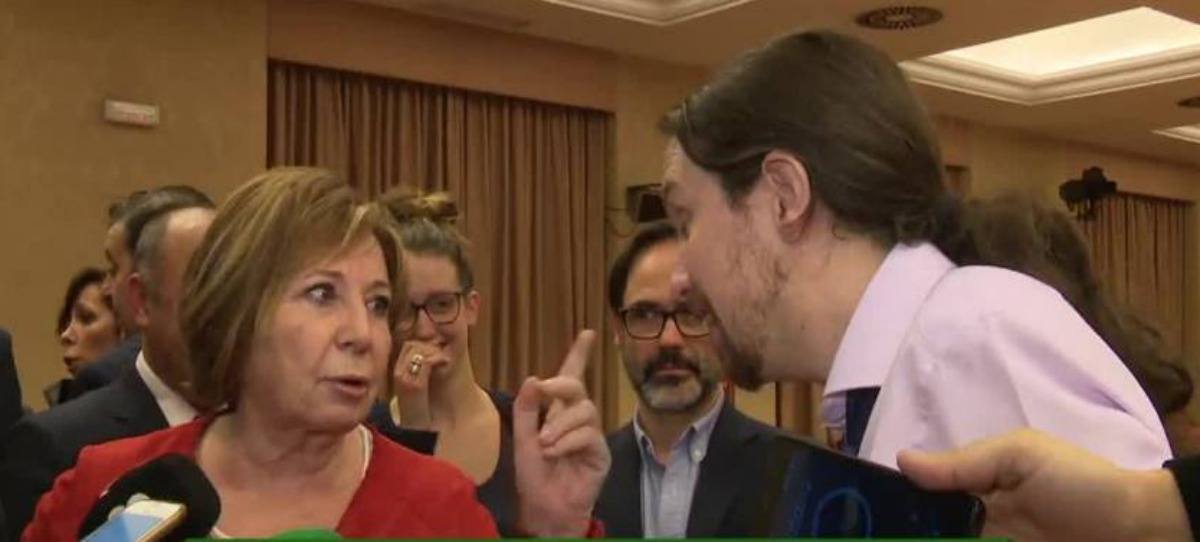 Vídeo: bronca entre Pablo Iglesias y Celia Villalobos por las pensiones