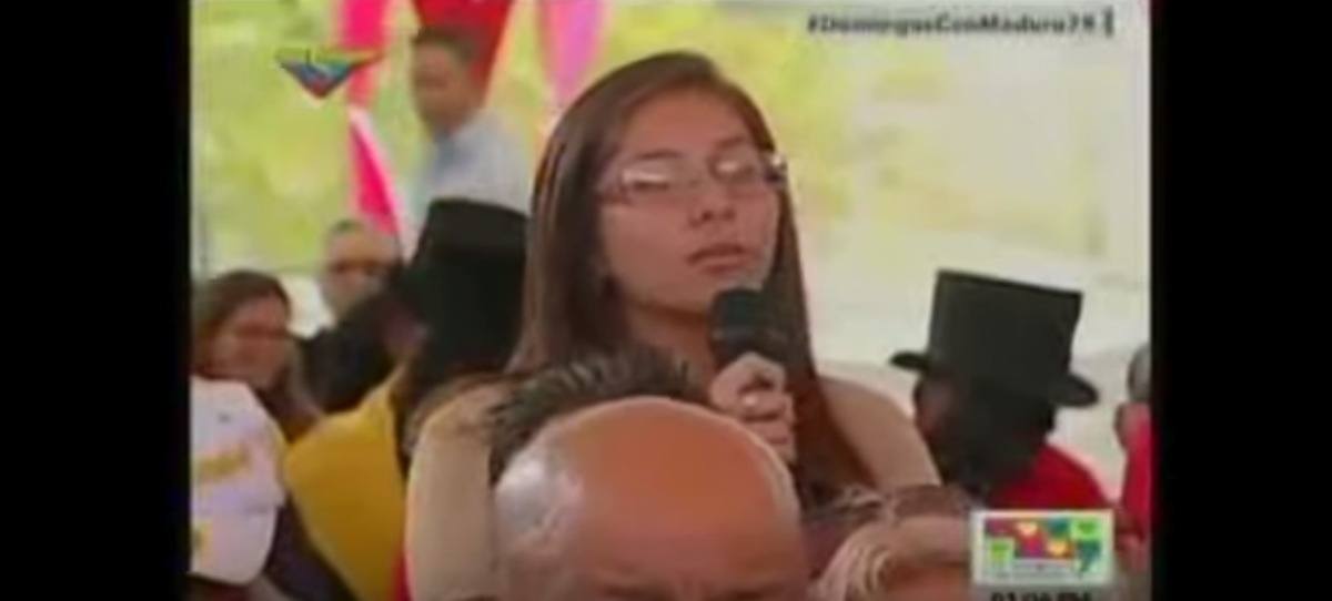 Una estudiante, a Maduro: 'Mis compañeros de clase se desmayan de hambre'