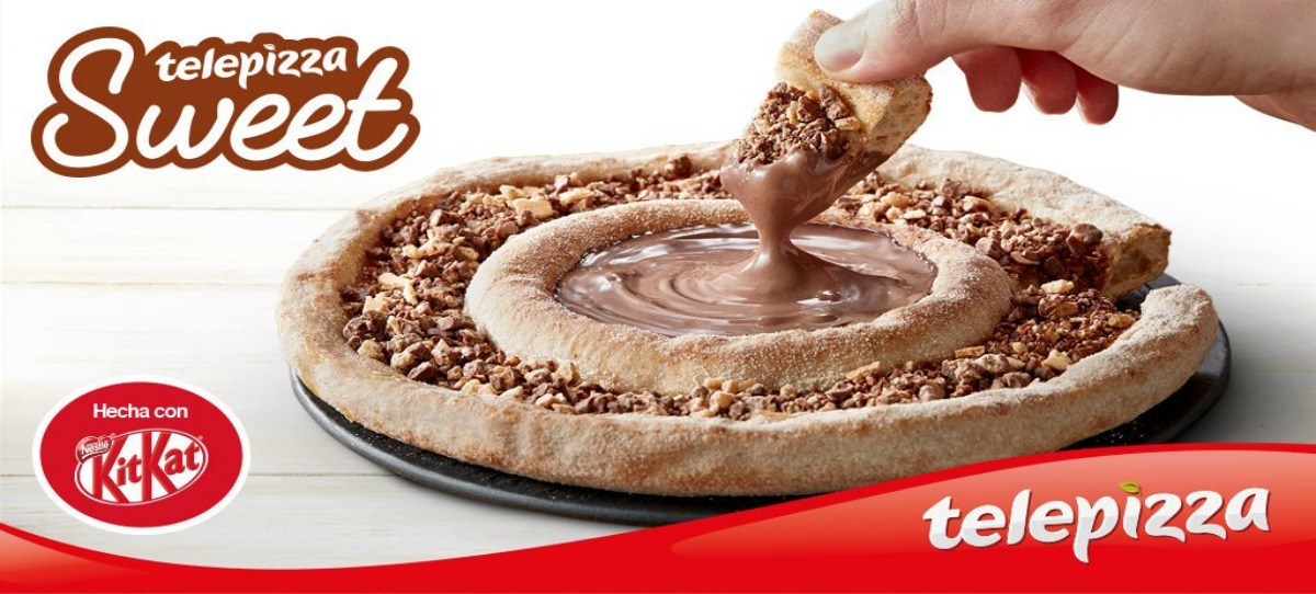 Telepizza lanza una pizza con Kit Kat