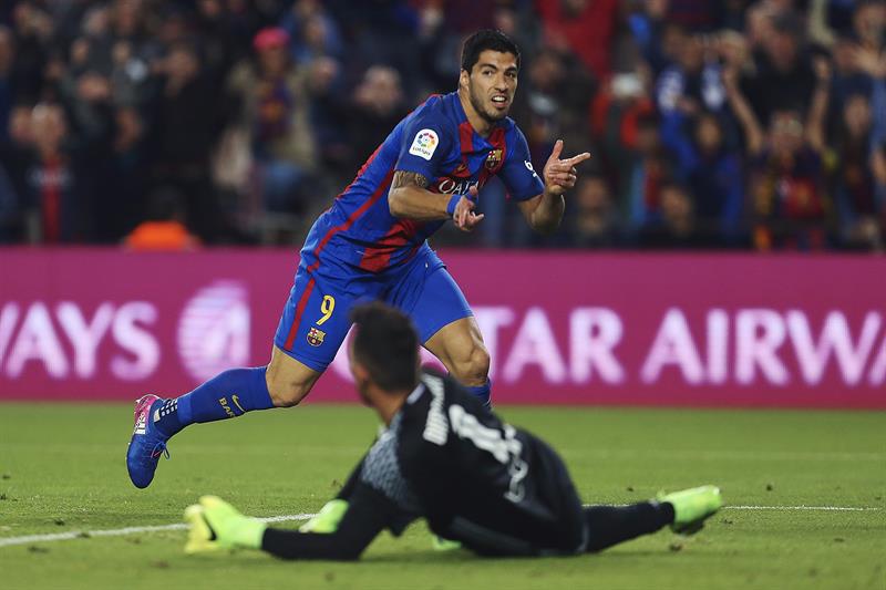 Luis Suárez lideró la reacción culé.
