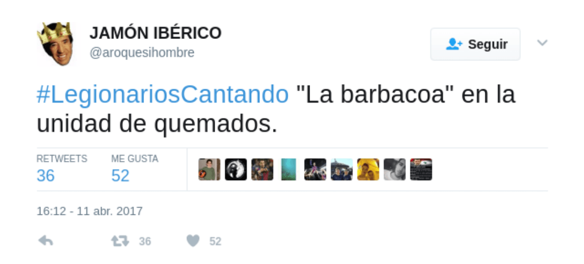 Twitter ironiza con los legionarios de Málaga que cantaron a niños con cáncer ‘El novio de la muerte’
