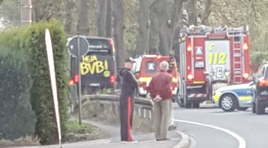 Primeras imágenes de la explosión en el autobús del Borusia Dortmund