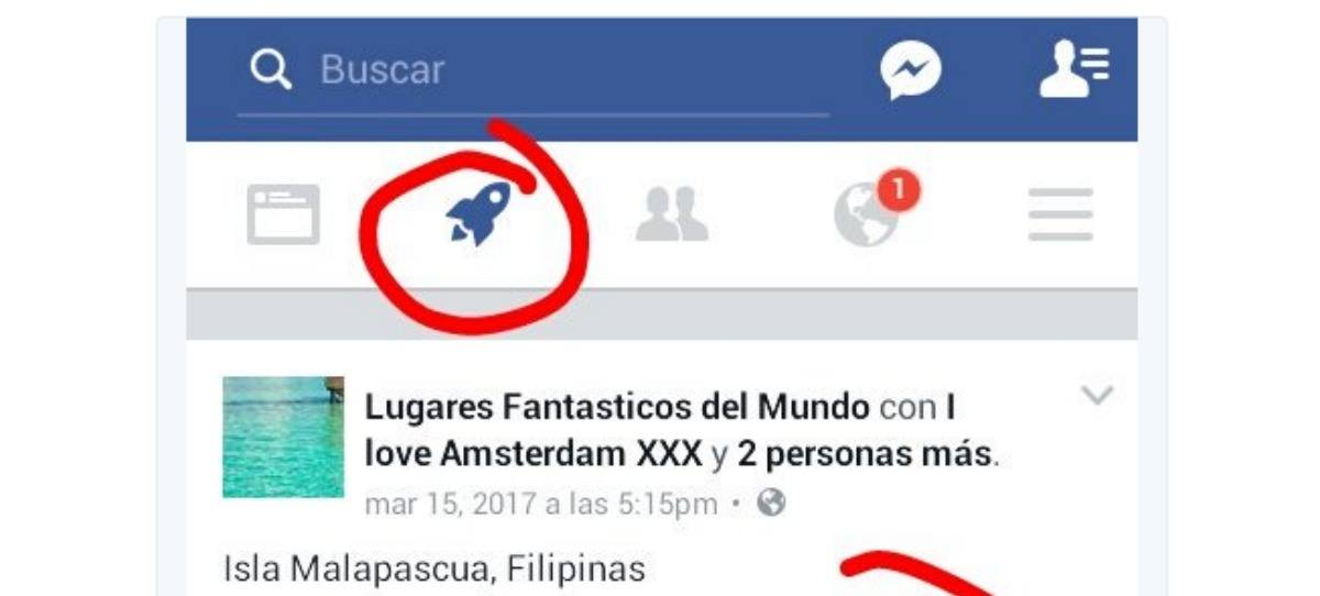 Facebook Qué significa el icono del cohete