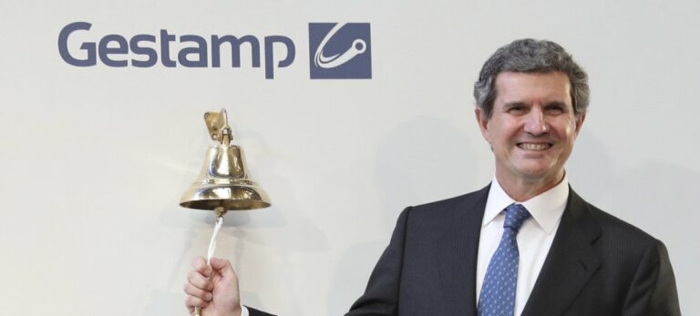 El presidente y consejero delegado de Gestamp, Francisco J. Riberas en su salida a bolsa