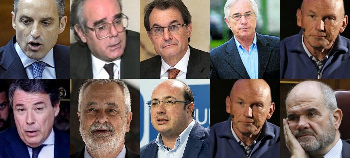 La lista de los 20 ex presidentes autonómicos imputados