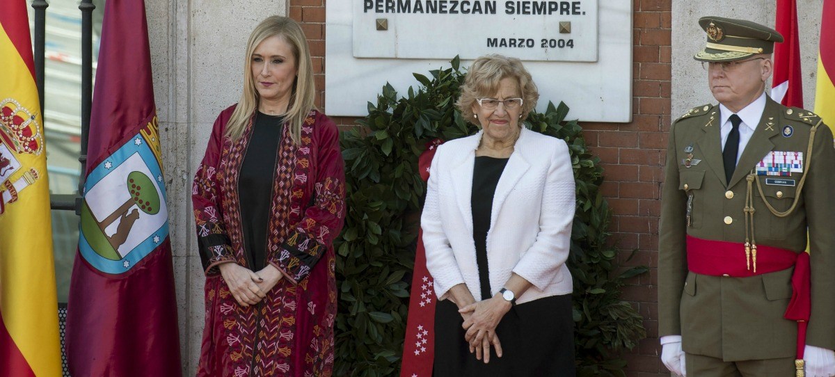 Carmena evitó honrar la bandera española en los actos del Dos de Mayo