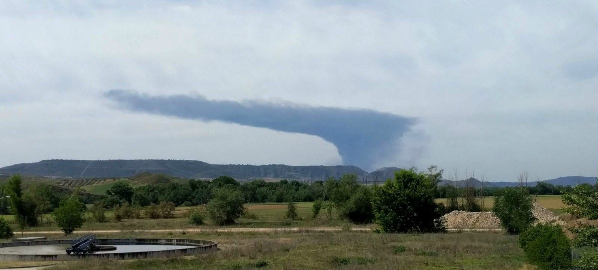Fuerte explosión en una fábrica de Arganda del Rey
