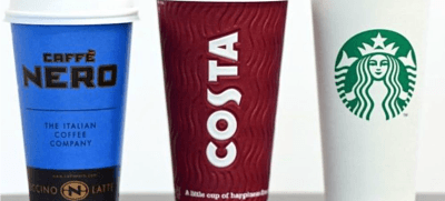 Hallan bacterias fecales en bebidas frías de Starbucks, Costa Coffee y Caffe Nero
