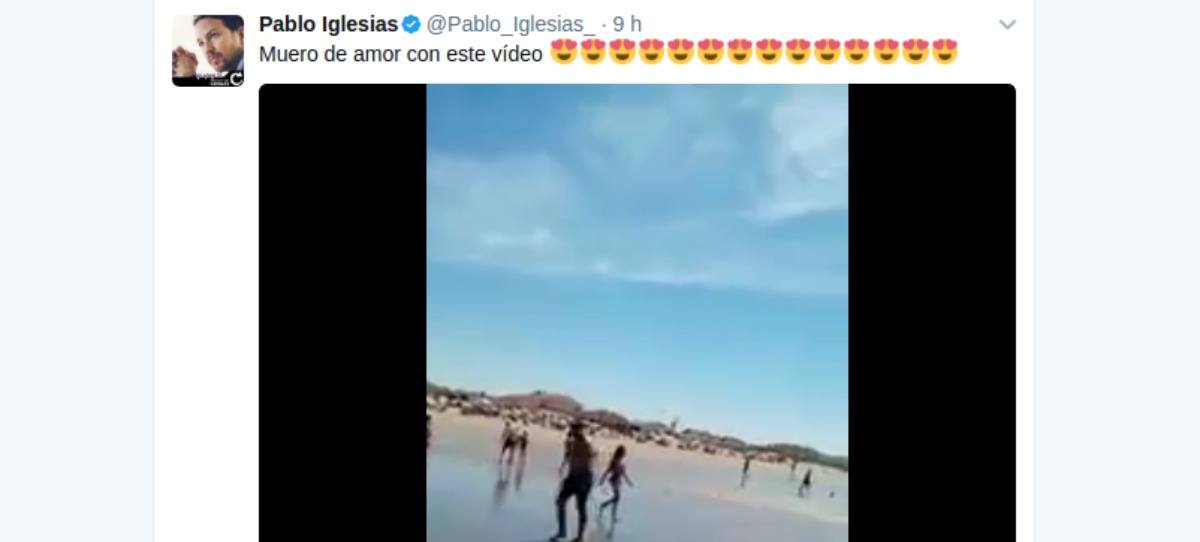 Vídeo: niña adoctrinada por su padre con el que ‘muere de amor’ Pablo Iglesias