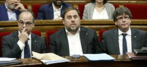 Carles Puigdemont, Oriol Junqueras y Jordi Turull