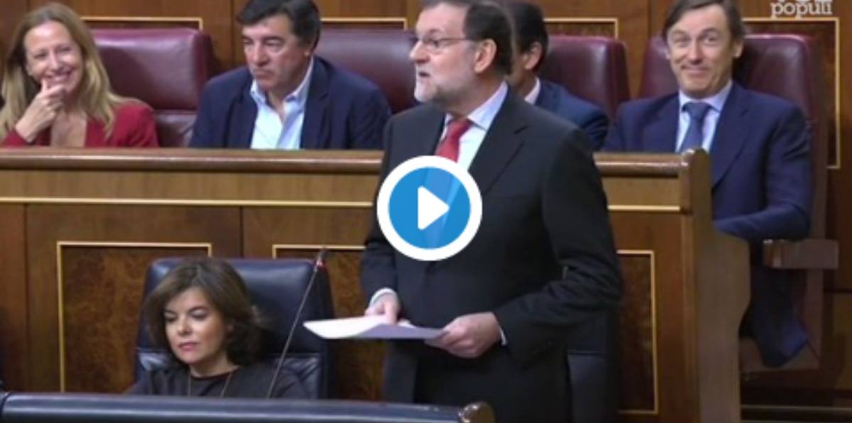 Zasca de Rajoy a Iglesias: «A ustedes les ha pagado Maduro y por eso no sois libres»