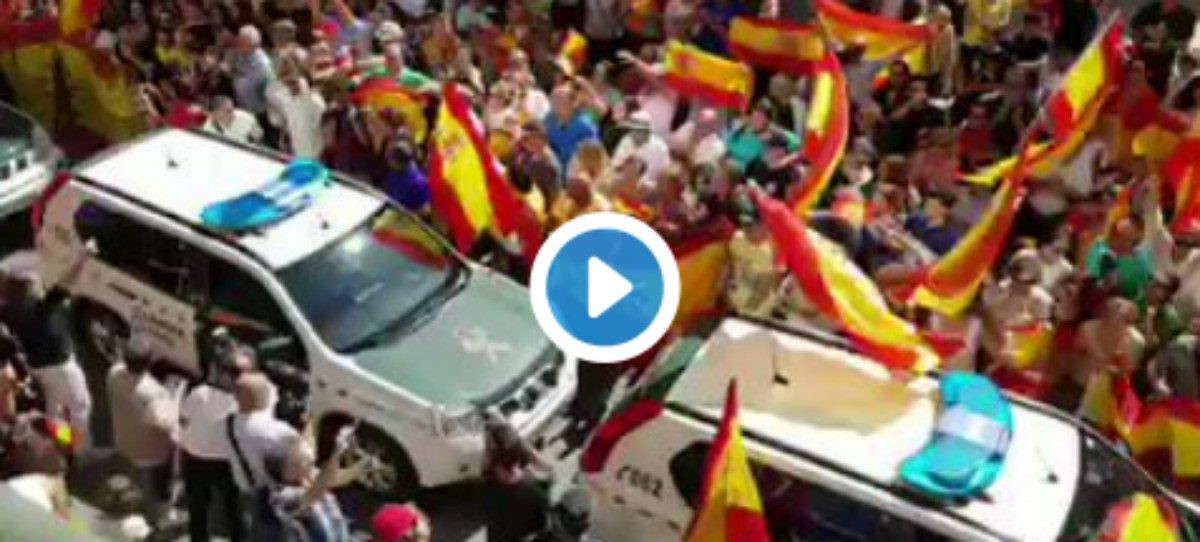Así se despide Huelva y Cantabria de la Guardia Civil que se va a Cataluña