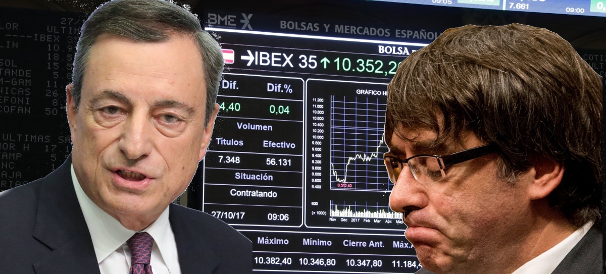 El gráfico: Cataluña pesa más que el BCE en el IBEX 35