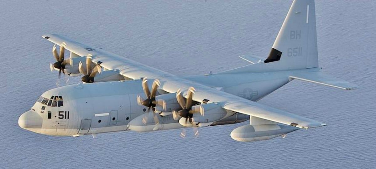 Una aeronave de la Armada de EE.UU se estrella en el Pacífico con once personas a bordo