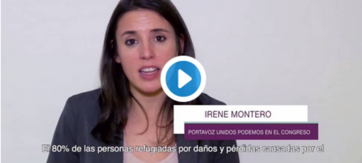 Irene Montero dice que ‘el cambio climático dificulta la igualdad entre hombres y mujeres’