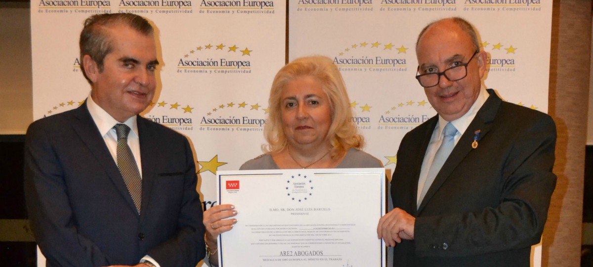 AEDEEC impone la Medalla Euopea al Mérito en el Trabajo a empresas y profesionales destacados