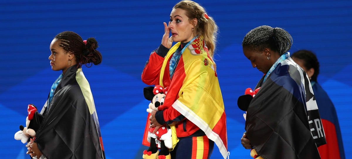 Lydia Valentín, tras ser campeona del mundo: «El mejor momento es sentir el himno»