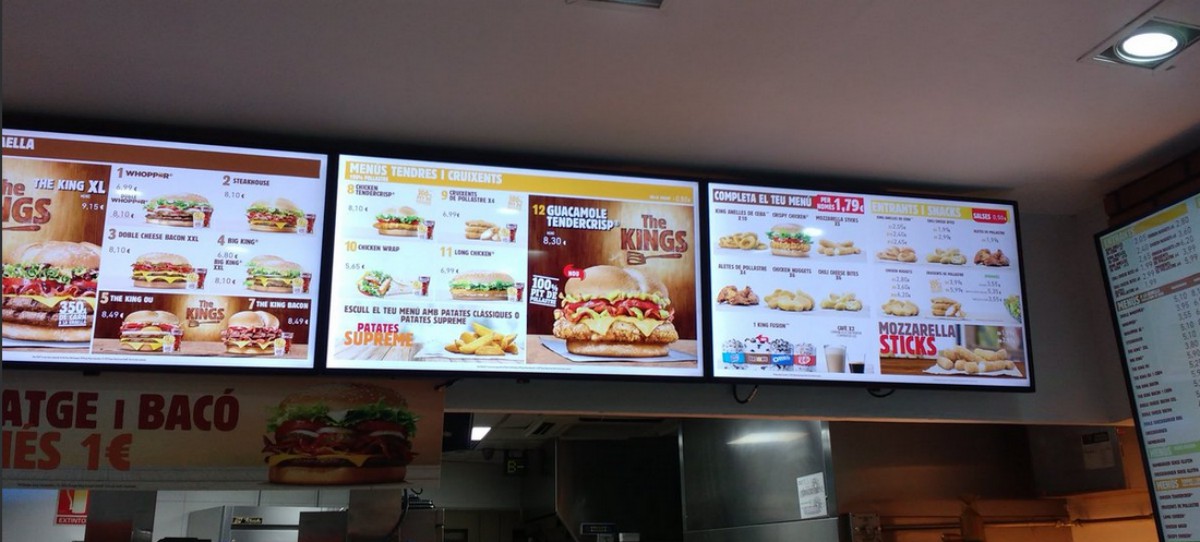 Burger King eliminará el español de los carteles y menús de Barcelona
