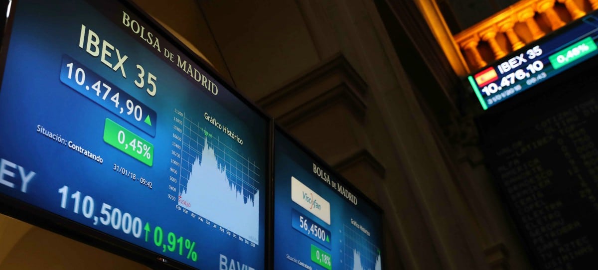 El Ibex 35 rebota y sube un 1,7%, aupado por la mejora de Wall Street