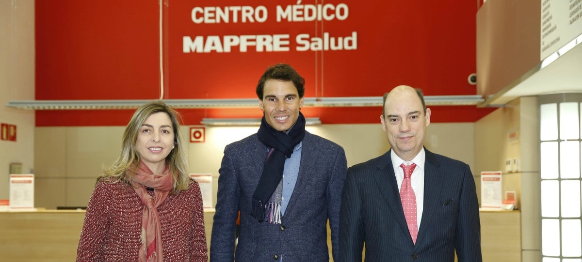 Rafael Nadal inaugura la clínica Mapfre de medicina de tenis en Madrid