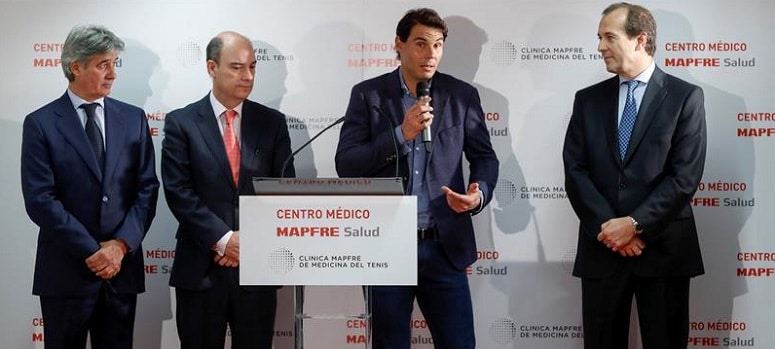 Rafa Nadal inaugura la Clínica Mapfre de medicina del tenis en Madrid