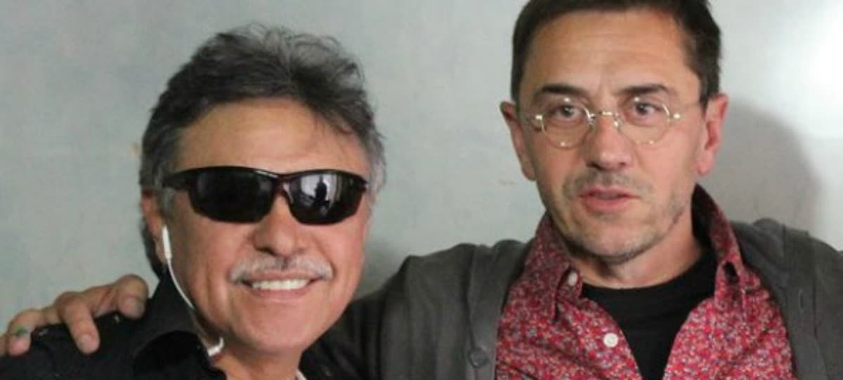Difunden la foto de Monedero con Santrich, exlíder de las FARC detenido por narcotráfico