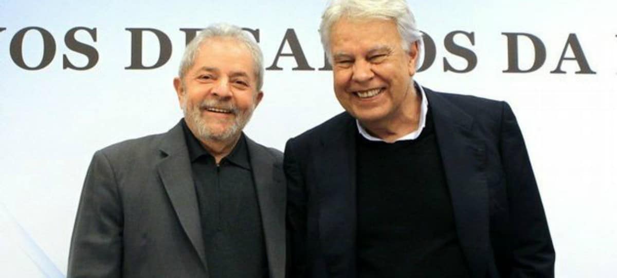 Felipe González defiende al corrupto Lula da Silva