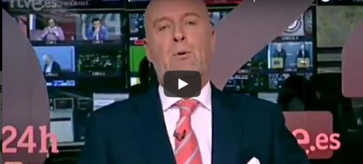 Vídeo viral de la despedida de un presentador de TVE