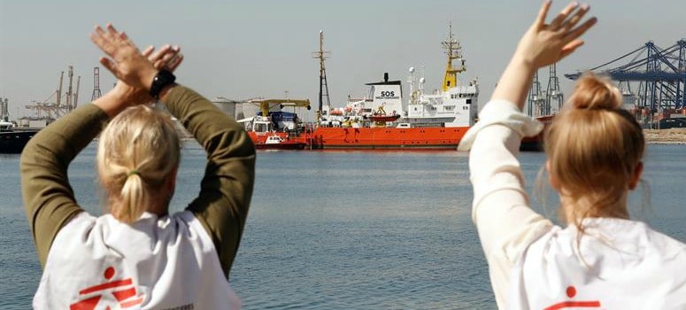 La Armada, la Guardia Civil y la Marina Mercante, de nuevo al servicio del Open Arms catalán en su viaje a España