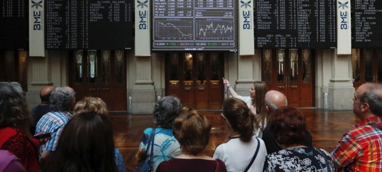 El IBEX 35 en la Bolsa de Madrid