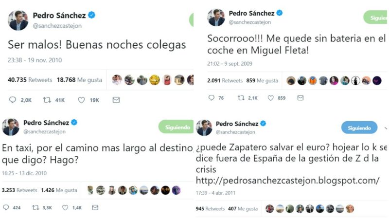 Los repetidos errores ortográficos del presidente Pedro Sánchez