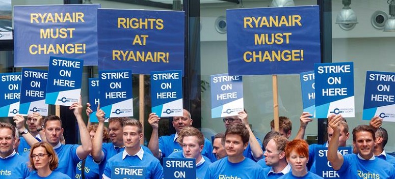 Los pilotos a Ryanair tras cancelar 400 vuelos: No tiene experiencia en relaciones laborales