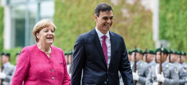 No rotundo de Merkel a Sánchez: Los coronabonos no son una opción ni para Alemania ni para otros países